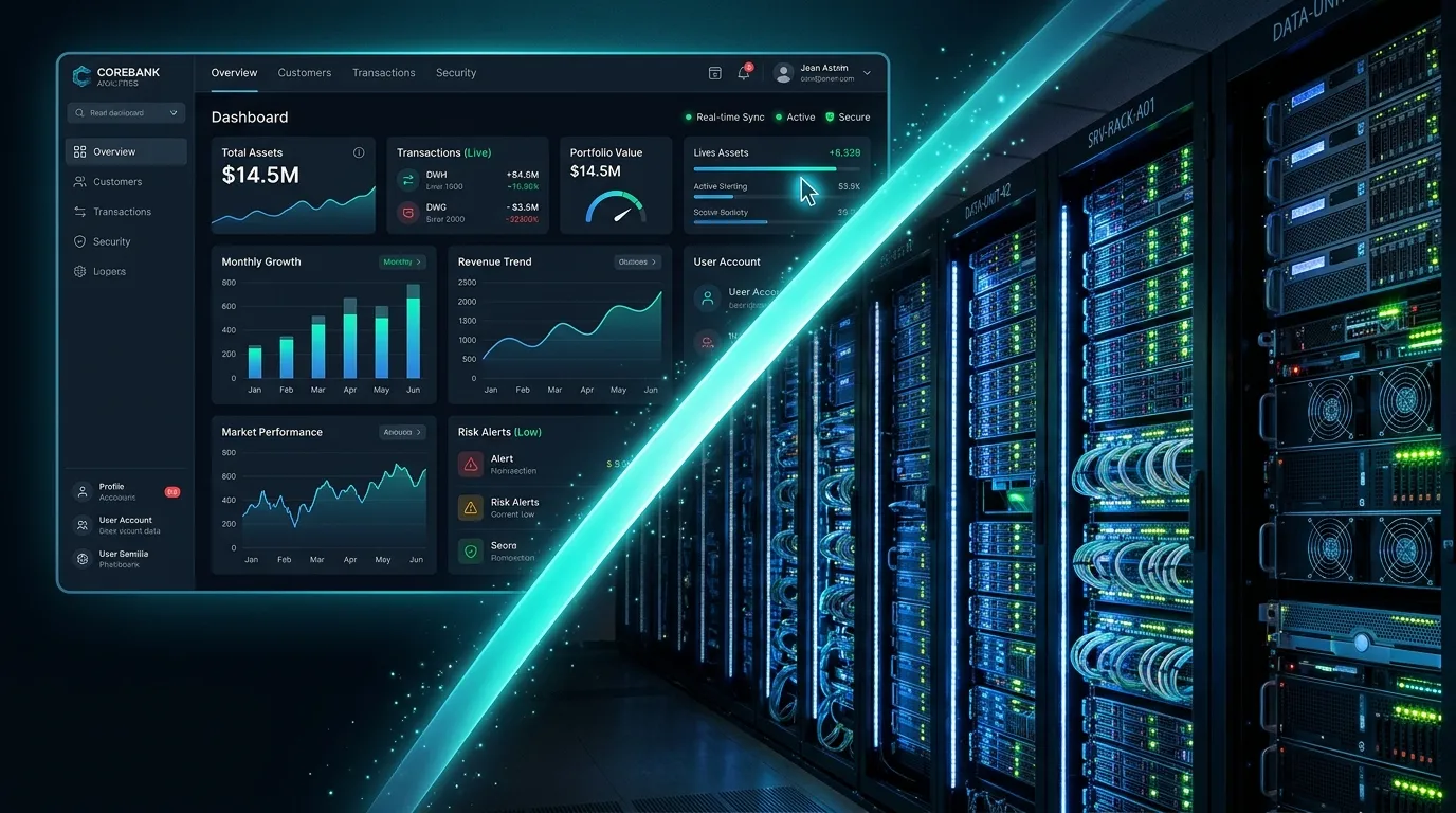 Sistem core banking dan infrastruktur server enterprise Heasoft Indonesia