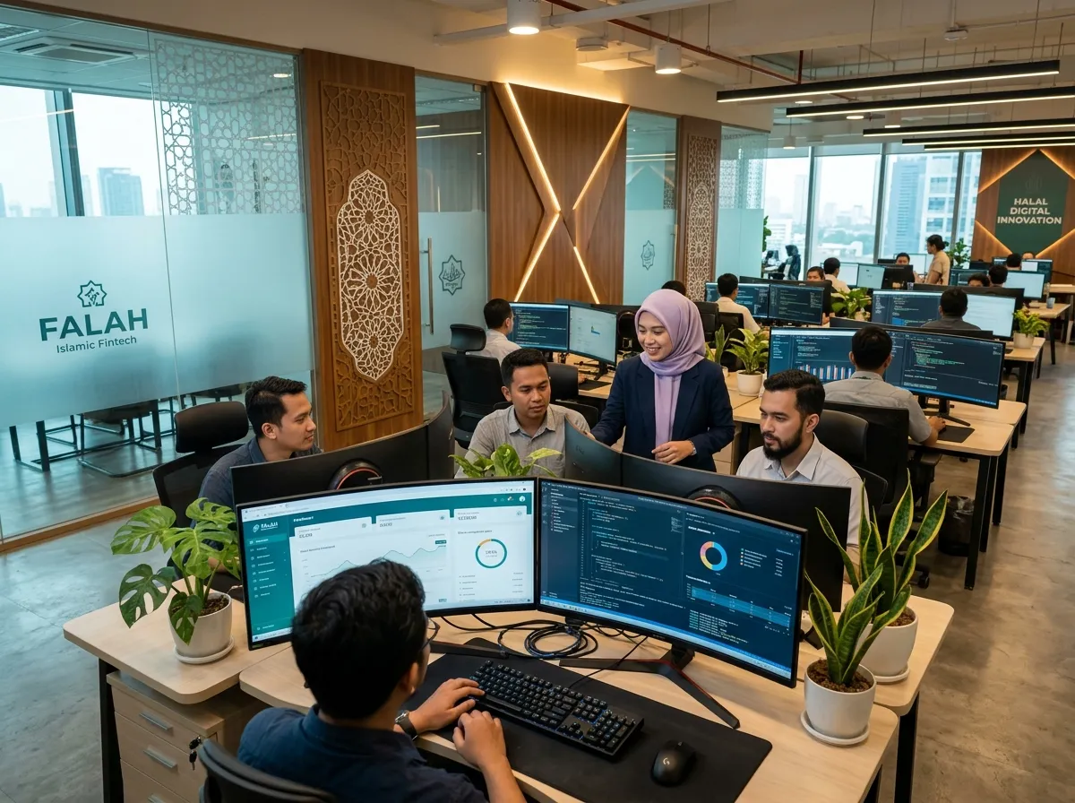 Workspace perusahaan software keuangan syariah Heasoft Indonesia